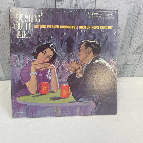 Vintage 1960 Everything But The Beer Fiedler Boston Pops Vinyl LP 2 Record Album - Picture 1 of 2